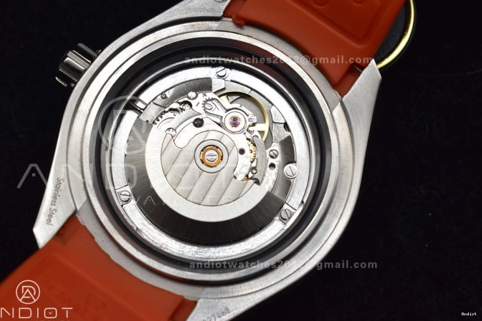 Dial TF Deep Gray Ceramic Rubber SS A2824 on Best Strap Orange 6000M Black Ultra Bezel Seamaster Edition 1:1 0512